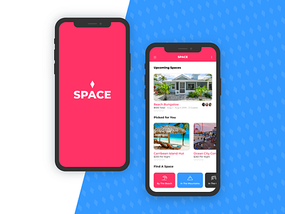 SPACE | Airbnb Type App Concept airbnb app application design beach city concept design living mountain rental rental app space ui ux