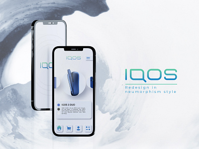 Iqos redesing concept app neomorphism ui ux