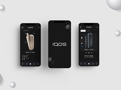 Iqos redesign concept app minimal ui ux