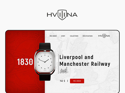 Landing Page "Hvilina" app design minimal motion graphics ui ux