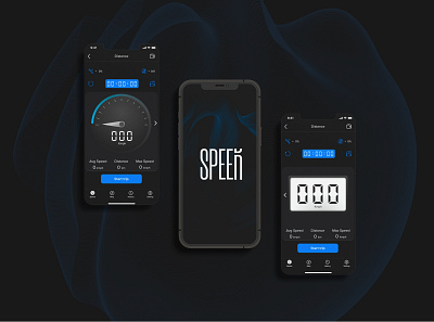 App "Speed" design minimal ui ux