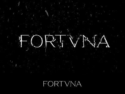 Logo "Fortuna" branding logo typography vector