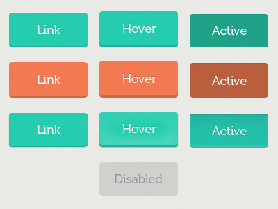 (Not so) flat buttons buttons flat ui