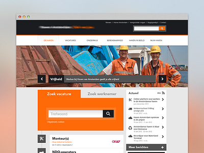 Harbour pitch - careers landing flat icons pitch responsive website