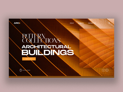 Architectural Building Web Ui Design brandidentity brandingidentity brown buildings design logodesign photoshop typography ui uidesign uidesigner ux