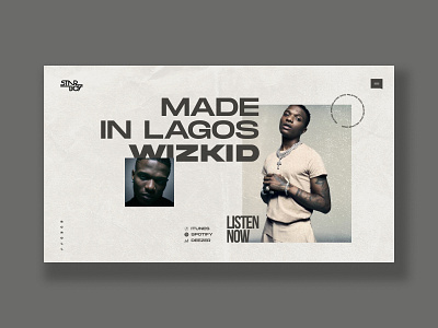 Wizkid Made In Lagos Web Design africa afrobeats animation brandidentity branding design graphic design illustration logo logodesign madeinlagos nigeria photoshop starboy ui uidesigner vector webdesign webuidesign wizkid