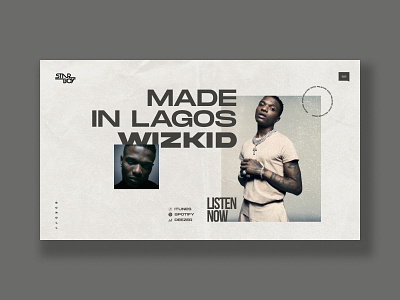 Wizkid Made In Lagos Web Design