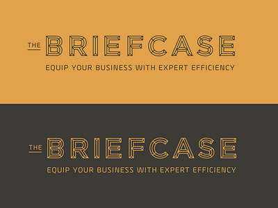 The Briefcase branding briefcase business copper gold inline logo logotype planner strategy typography whiskey and branding