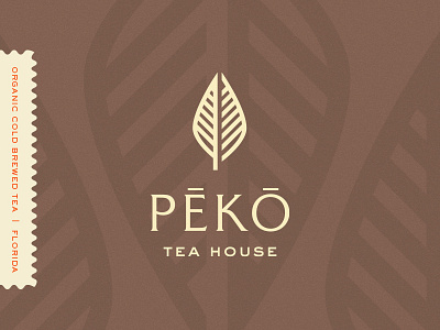 Peko Tea House cold pressed house icon identity juice leaf logo nature organic tea whiskey and branding