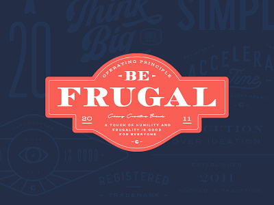 Be Frugal - Direction 2 badge blue branding cat chewy dog identity lockup logo pet seal typography