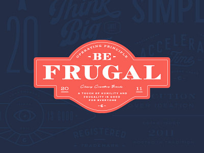 Be Frugal - Direction 2