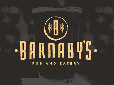 Barnaby's - pub and eatery beer branding brown cream design drink up me hearties yo ho eatery food hops logo logo design miami pub type typography whiskey and branding