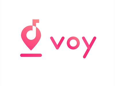Voy Logo app audio tour branding design illustration logo minimalism voy