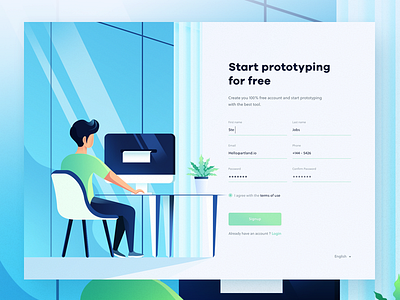 Signup Page Prototype