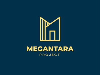 Megantara logo architect logo branding building logo logo logodesign monogram logo wordmark logo