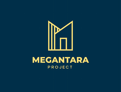 Megantara logo architect logo branding building logo logo logodesign monogram logo wordmark logo