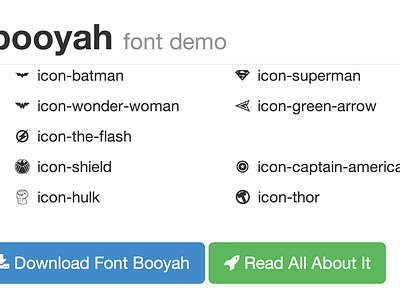 Font Booyah batman captain america flash font icon glasses hulk iron man israel mustache superhero superman thor