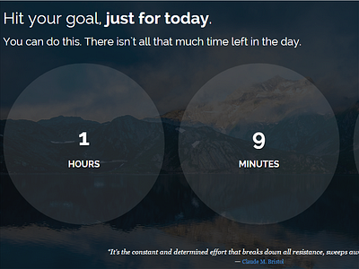 Daily Countdown with Motivational Quote countdown motivation timer