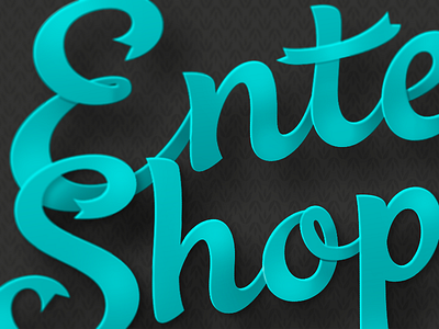 Enter to win poster photoshop ribbon type typography