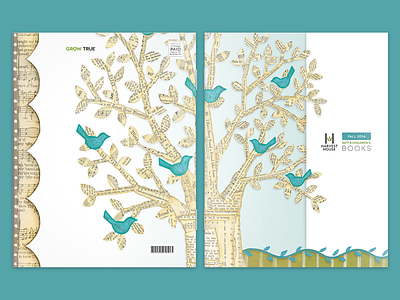 Fall 2014 Catalog birds catalog cover illustration music paint paper tree