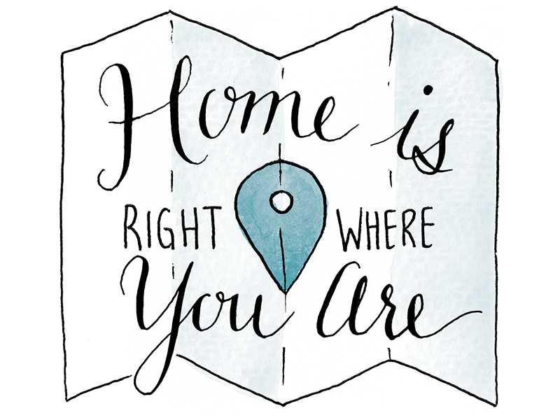 Home is right where you are by Nicole Dougherty on Dribbble