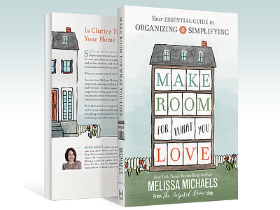 Make Room For What You Love book cover illustration organization typography watercolor