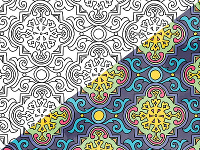 Coloring book: pattern