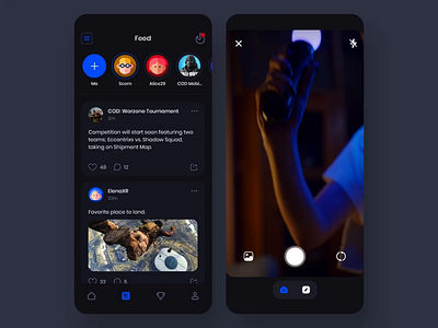 Stories - View and Upload social feed status stories upload stories ux design