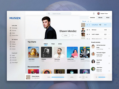MUSZIK - a music app concept