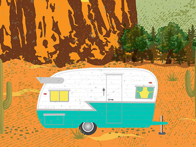 Not All Those Who Wander Are Lost camper desert vintage camper wander wanderer