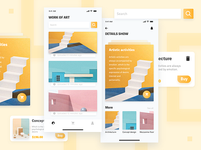 Art-1 2019 app art building design ui yellow