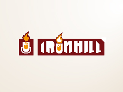 Ironhill / Shirt Typo letters logo print shirt typo vector