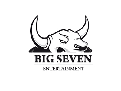 Big Seven big seven black and white bull entertainment logo