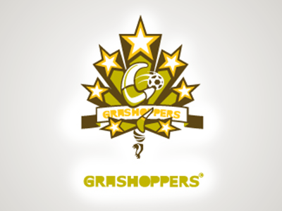 Grashoppers Team football fun fussball grass humor logo soccer sport weed