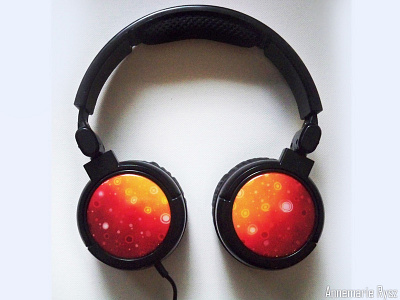 Headphones annemarie artwork audio design headphones illustration music product rysz