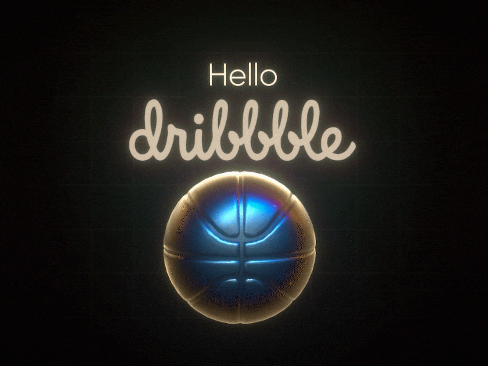 Hello Dribbble!!! 3d animation cinema 4d cinema4d firstshot hello dribbble hello dribble hellodribbble octane octane render octanerender rendered