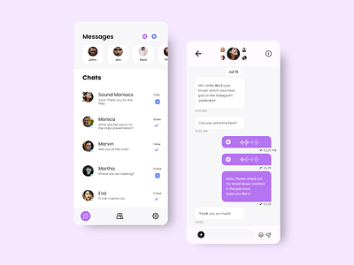 A  Messenger App UI Screen