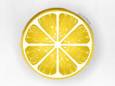 Lemon creativepeddler design digital art dribbble illustration ipad juicy lemon lemonade lemons lime minimal procreate sour vector vegetable yellow