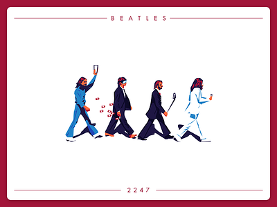 Beatles 2247 art beatles design graphic harrison illustraion instagram john lennon music paul mccartney ringo selfie social street