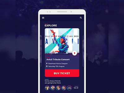 events app UI