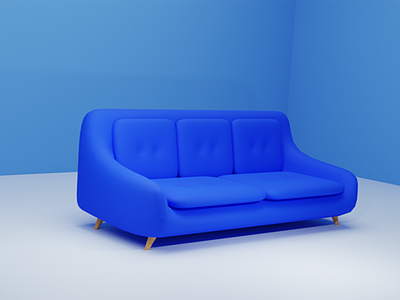 3D Sofa Design 3d 3d art 3d artist 3d modeling blender blender3d design illustration illustrator vector