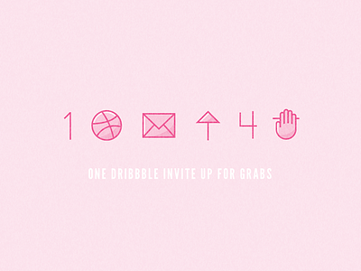 One Dribbble Invite dribbble dribbble invite icon icons invite