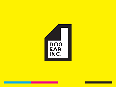 Dog Ear Inc. branding bright cmyk d dogear identity logo print simple