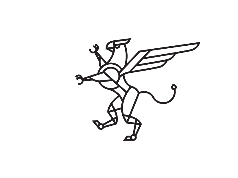 Gryphon Evolution branding gif griffin gryphon identity logo process wings