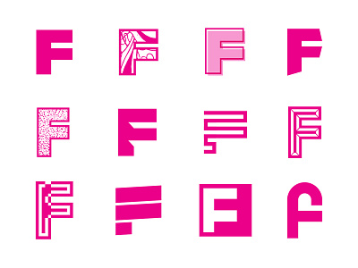 All Fs exploration f letter logo type typography wip