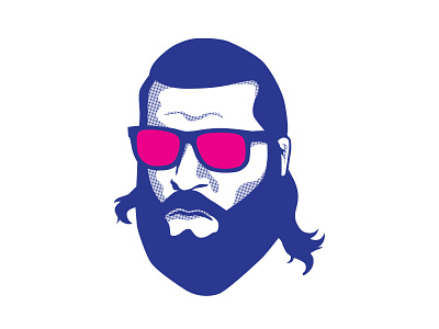 Package Sense Brand Exploration (Part 3) beard beer consulting drawing face halftone illustration logo simple sunglasses