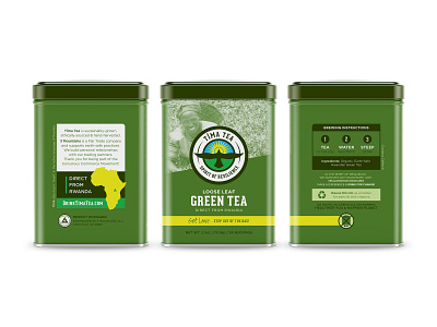 Tea Tin Full Mockup africa branding directions hawk icons infographic instructions mockup rwanda tea triangle