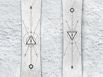 Minimalist snowboard design geometric graphic graphic design minimal minimal design minimalistic simple snowboard snowboard design snowday stickers