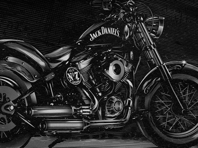 JD Be independent. daniels jack motorcycle vector