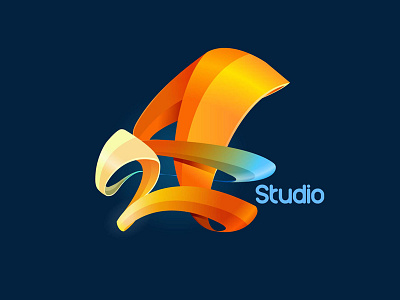 24 Studio 24 logo vector